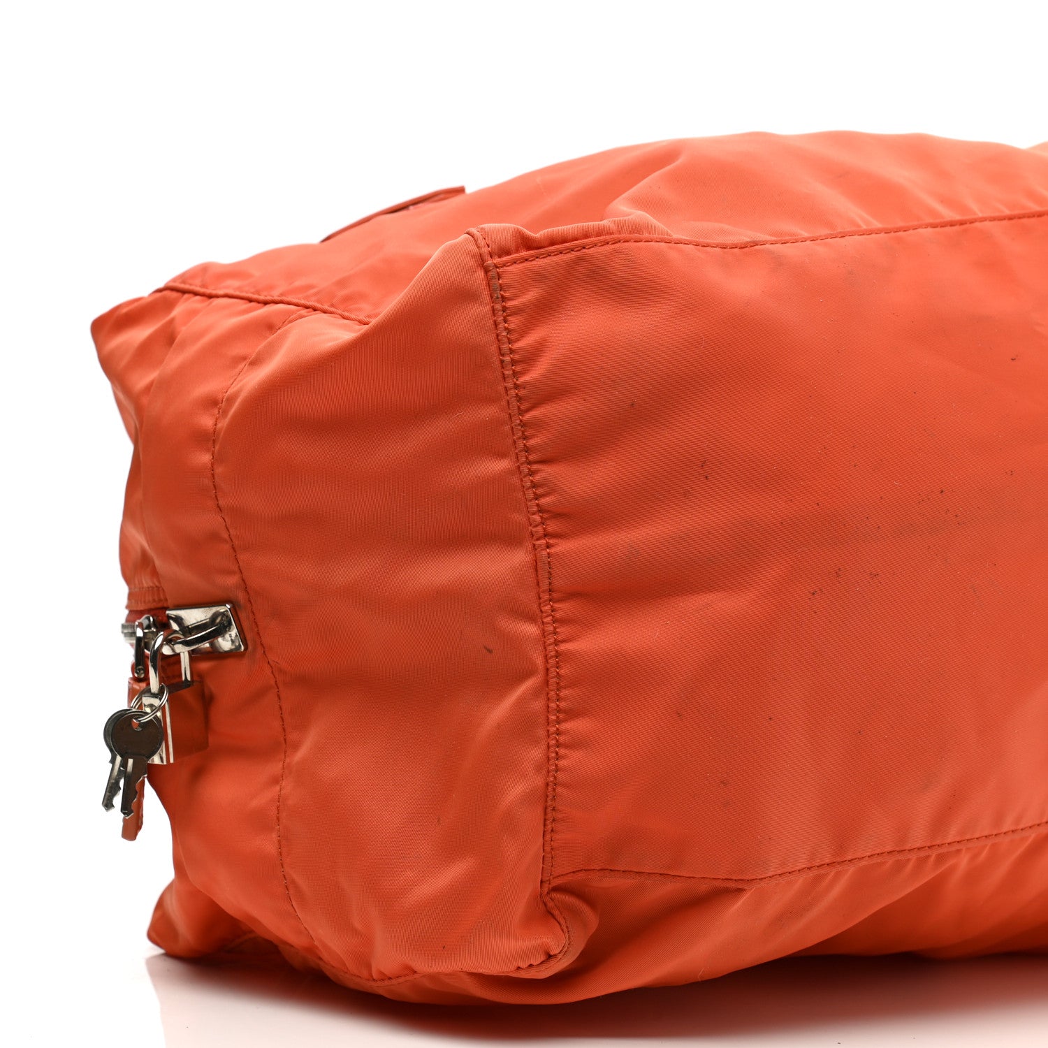 Prada Nylon Vela Sport Duffle Papaya 8 of 16