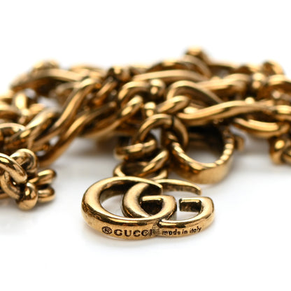 Gucci Metal Crystal Butterfly Necklace Aged Gold Multicolor 5 of 8