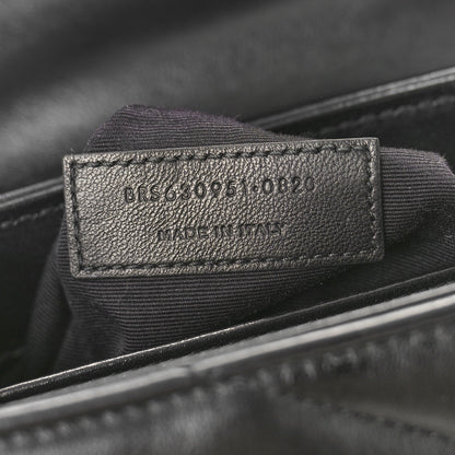 Saint Laurent Calfskin Y Quilted Monogram Toy Loulou Crossbody Bag Black 7 of 11