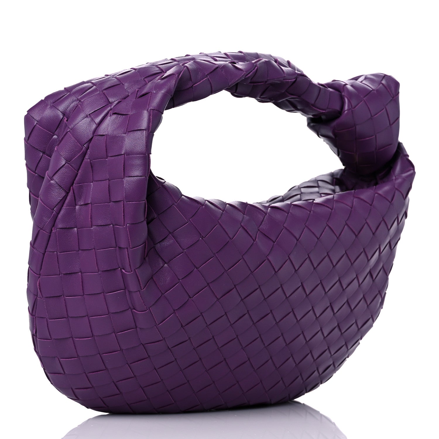 Bottega Veneta Nappa Intrecciato Teen Jodie Hobo Eggplant 3 of 9