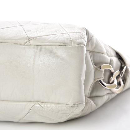Chanel Calfskin Quilted Chain Hobo White 24 of 24