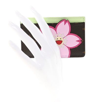 Louis Vuitton LV X TM Monogram Cherry Blossom Card Holder Sakura Brown 2 of 7