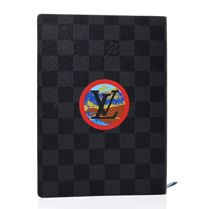 Louis Vuitton Damier Graphite Alps Patches Clemence Notebook MM 2 of 5