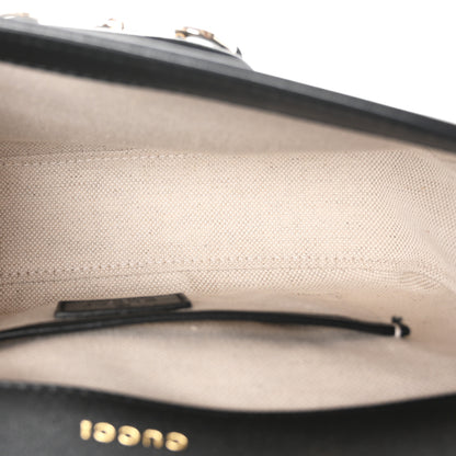 Gucci Arabella Calfskin Horsebit 1955 Shoulder Bag Black 5 of 10
