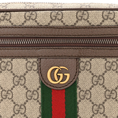 Gucci Soft GG Supreme Monogram Medium Ophidia Belt Bag Dark Brown 8 of 10