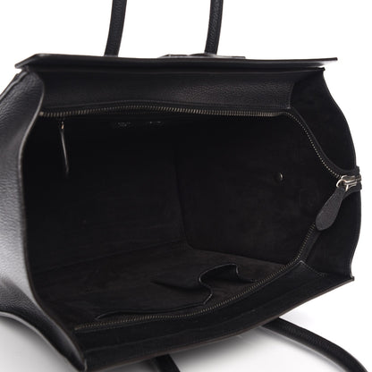 Celine Drummed Calfskin Mini Luggage Black 5 of 9