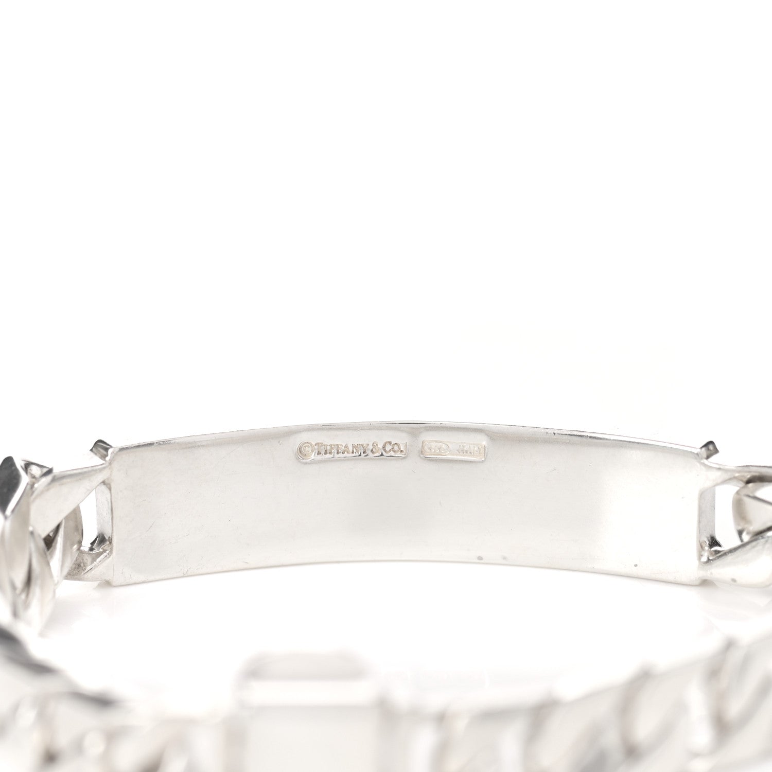 Tiffany Sterling Silver Curb Link ID Bracelet 3 of 4