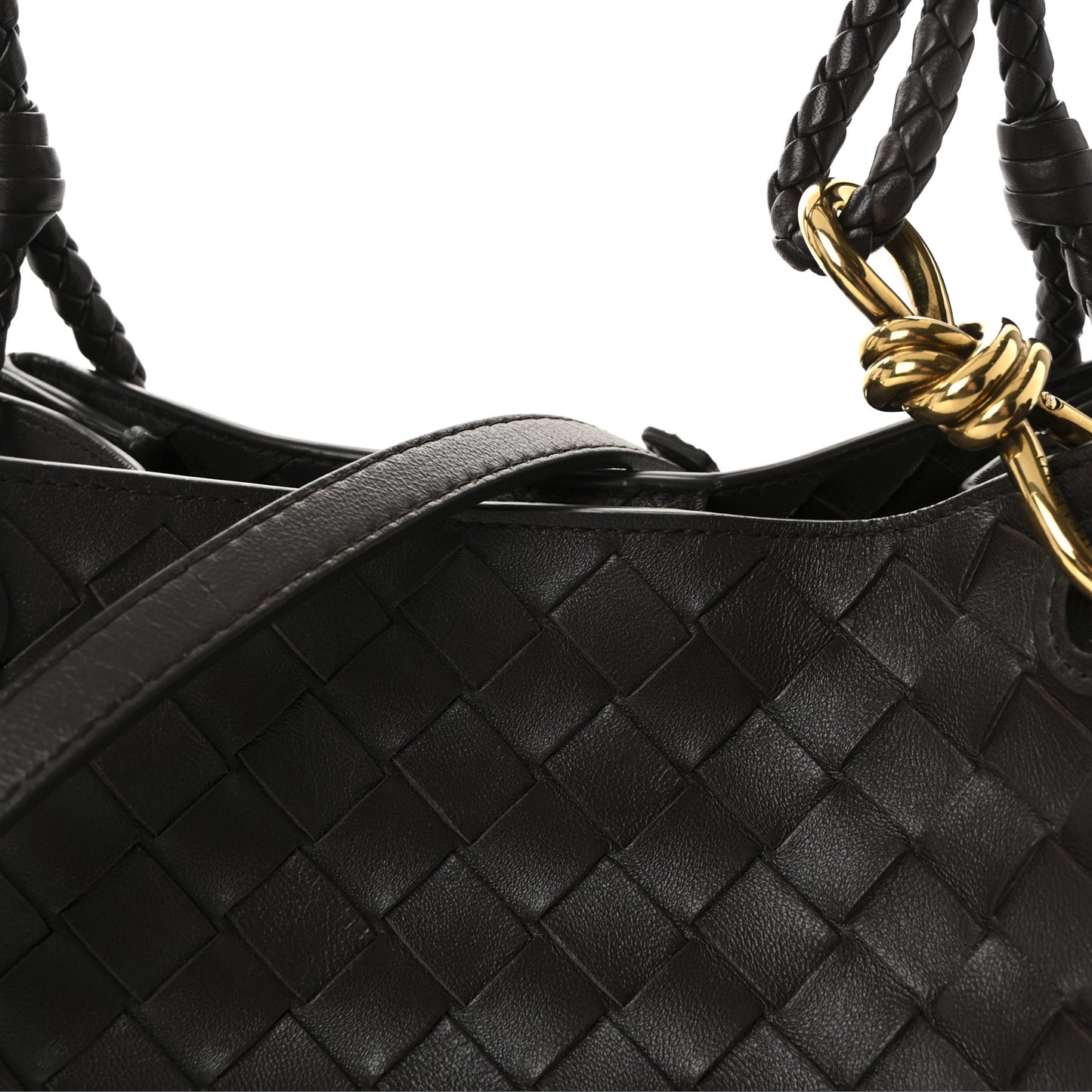 Nappa Intrecciato Medium Parachute Shoulder Bag Fondant