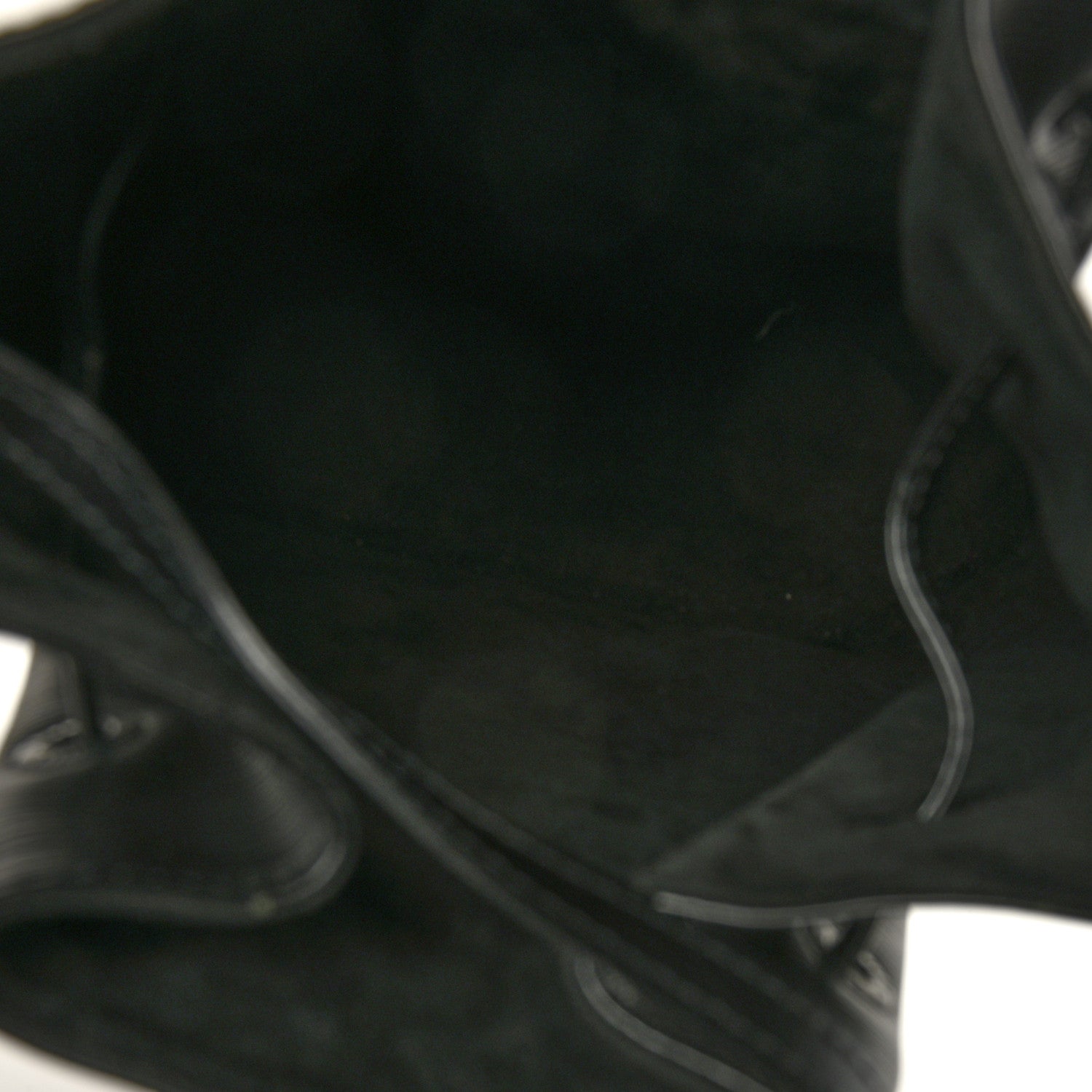Louis Vuitton Epi Sac a Dos Drawstring Bag Black 6 of 17