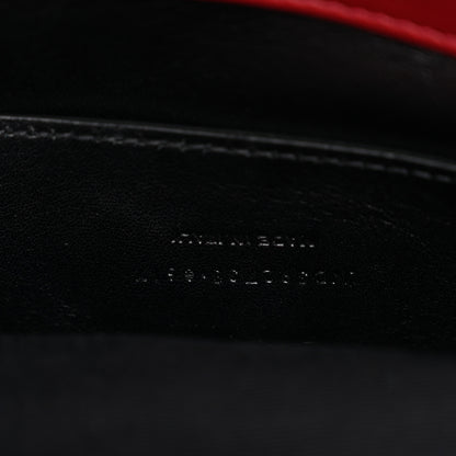 Saint Laurent Calfskin Suede Matelasse Chevron Large Monogram College Bag Burgundy 7 of 12