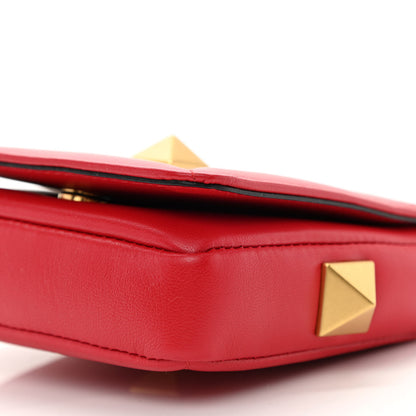 Valentino Garavani Nappa Mini Roman Stud Chain Bag Rouge Pur 9 of 9