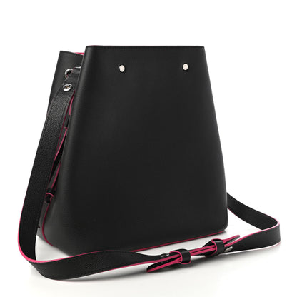 Louis Vuitton Calfskin Lockme Bucket Black 3 of 9