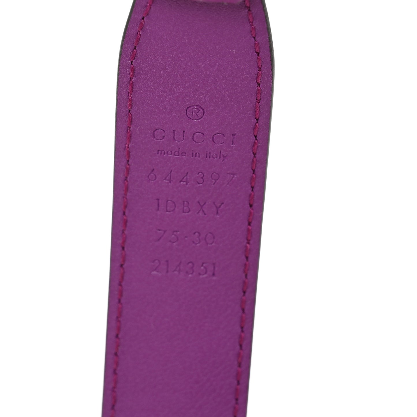 Efesto Leather Womens Horsebit 15/23mm Belt 75 30 Purple