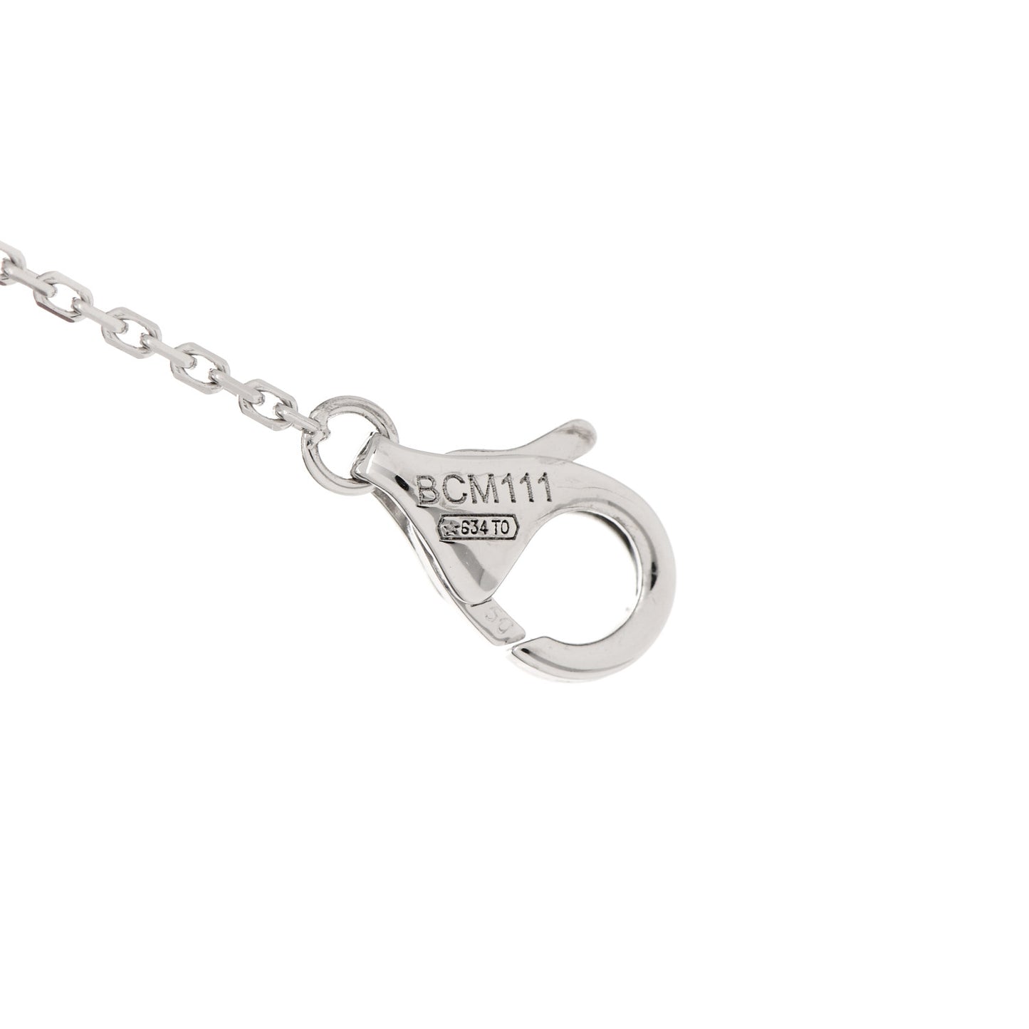18K White Gold Diamond .33ct C De Cartier Pendant Necklace