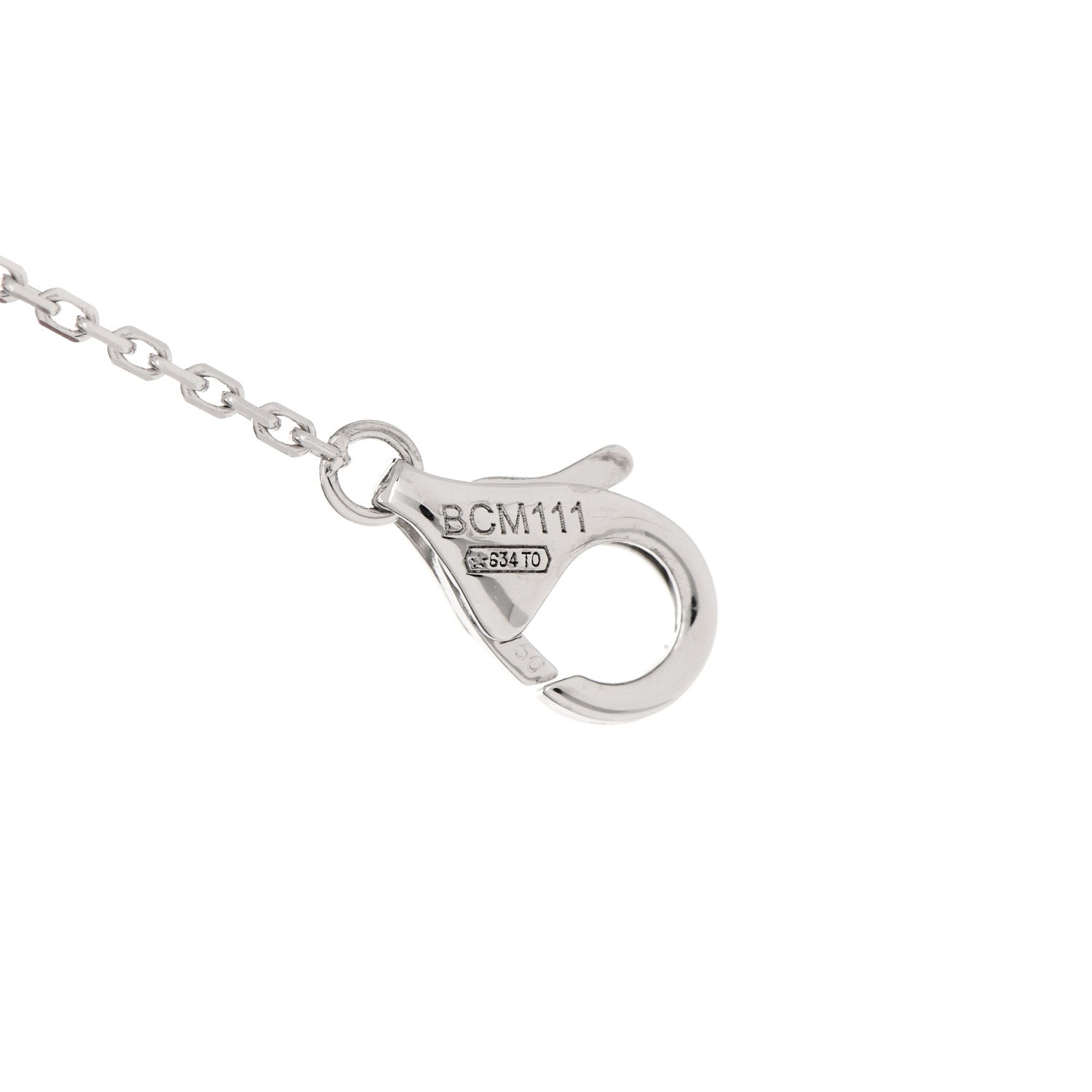Cartier 18K White Gold Diamond .33ct C De Cartier Pendant Necklace 5 of 6