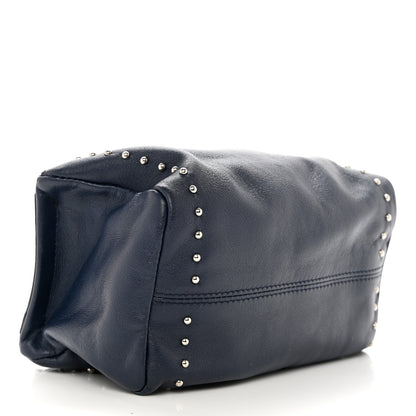 Givenchy Calfskin Studded Pandora Wristlet Blue 4 of 7