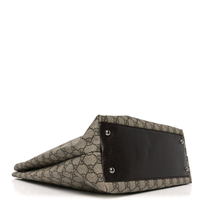 Gucci GG Plus Monogram Small Vertical Tote Dark Brown 3 of 9
