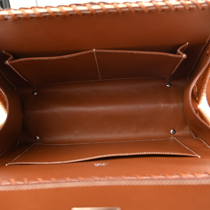 Hermes Wicker Swift Picnic Kelly 35 Naturel Gold 5 of 14