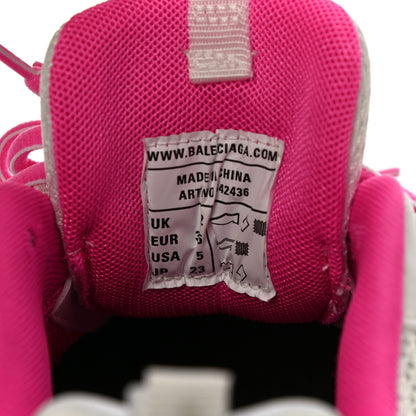 Balenciaga Mesh Rubber Bi-Color Womens Track Sneakers 35 Fluo Pink White 13 of 16