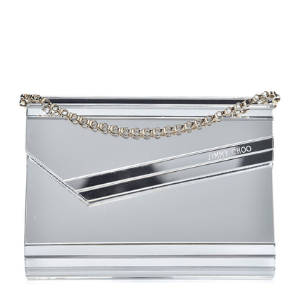 Jimmy Choo Acrylic Candy Mirro Clutch Silver 1 of 6
