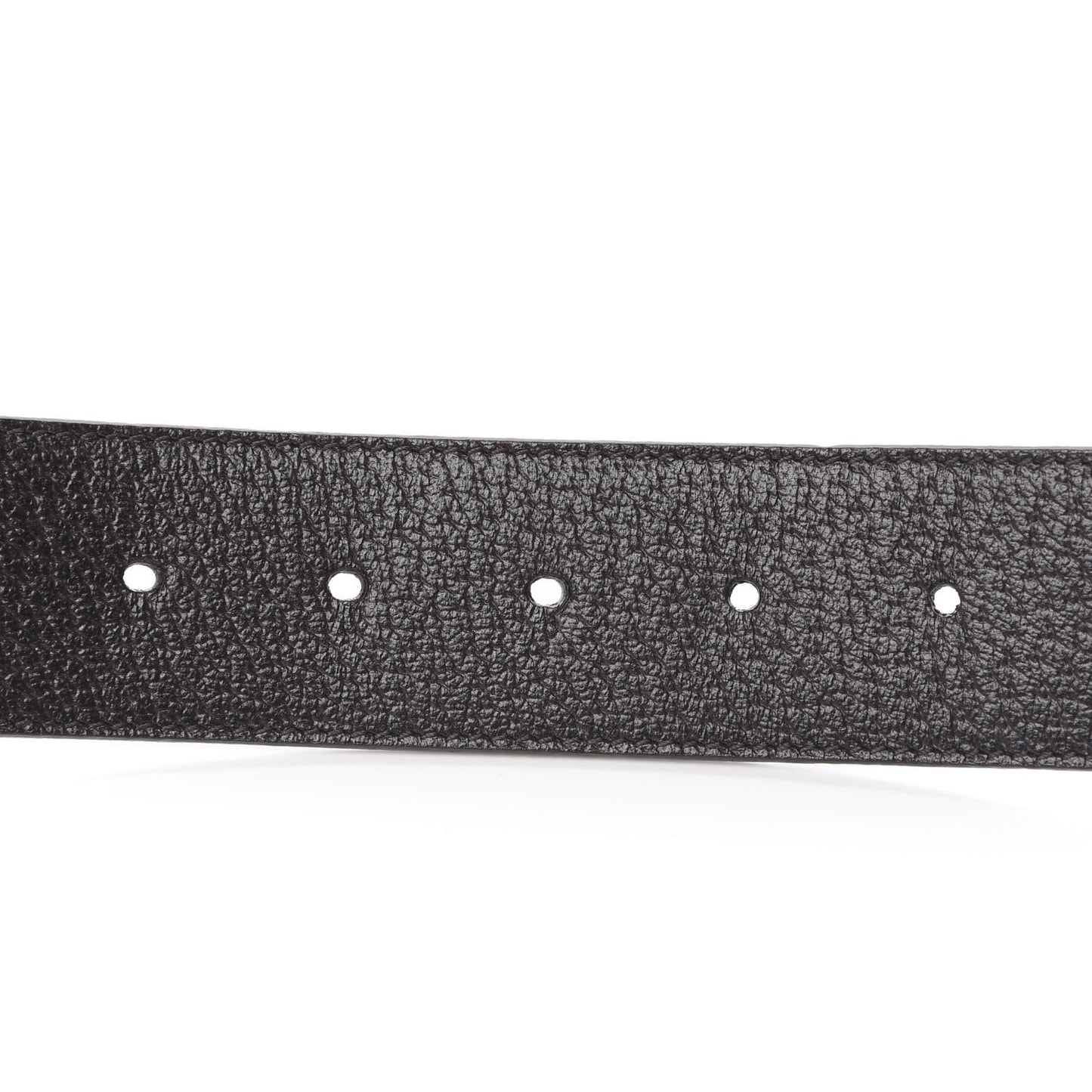 Textured Dollar Calfskin Double G 40mm Belt 90 36 Dark Cocoa