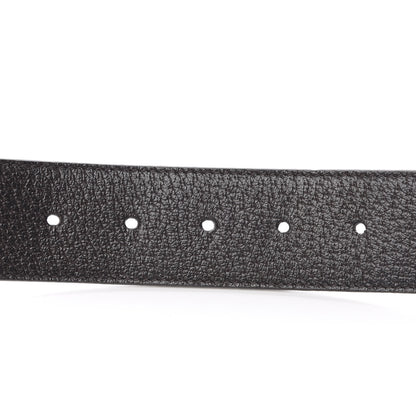 Gucci Textured Dollar Calfskin Double G 40mm Belt 90 36 Dark Cocoa 4 of 8