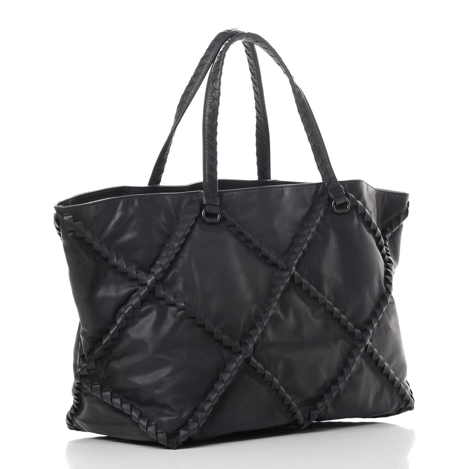 Bottega Veneta Calfskin Intrecciato Diamond Tote Ardoise 3 of 12