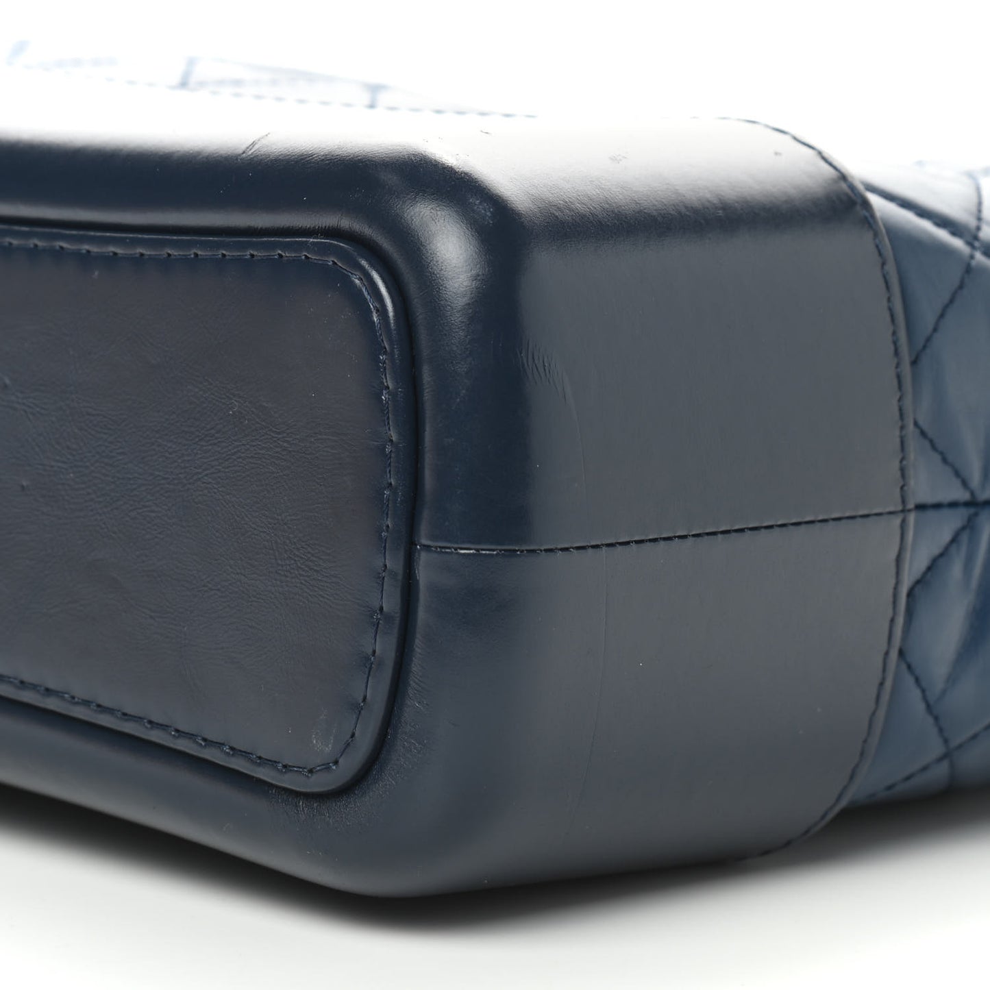 Aged Calfskin Quilted Medium Gabrielle Hobo Blue