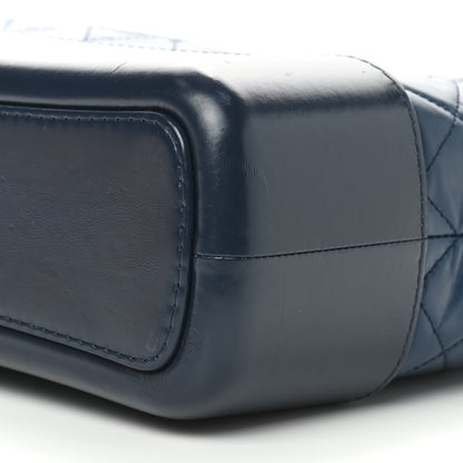 Chanel Aged Calfskin Quilted Medium Gabrielle Hobo Blue 8 of 8