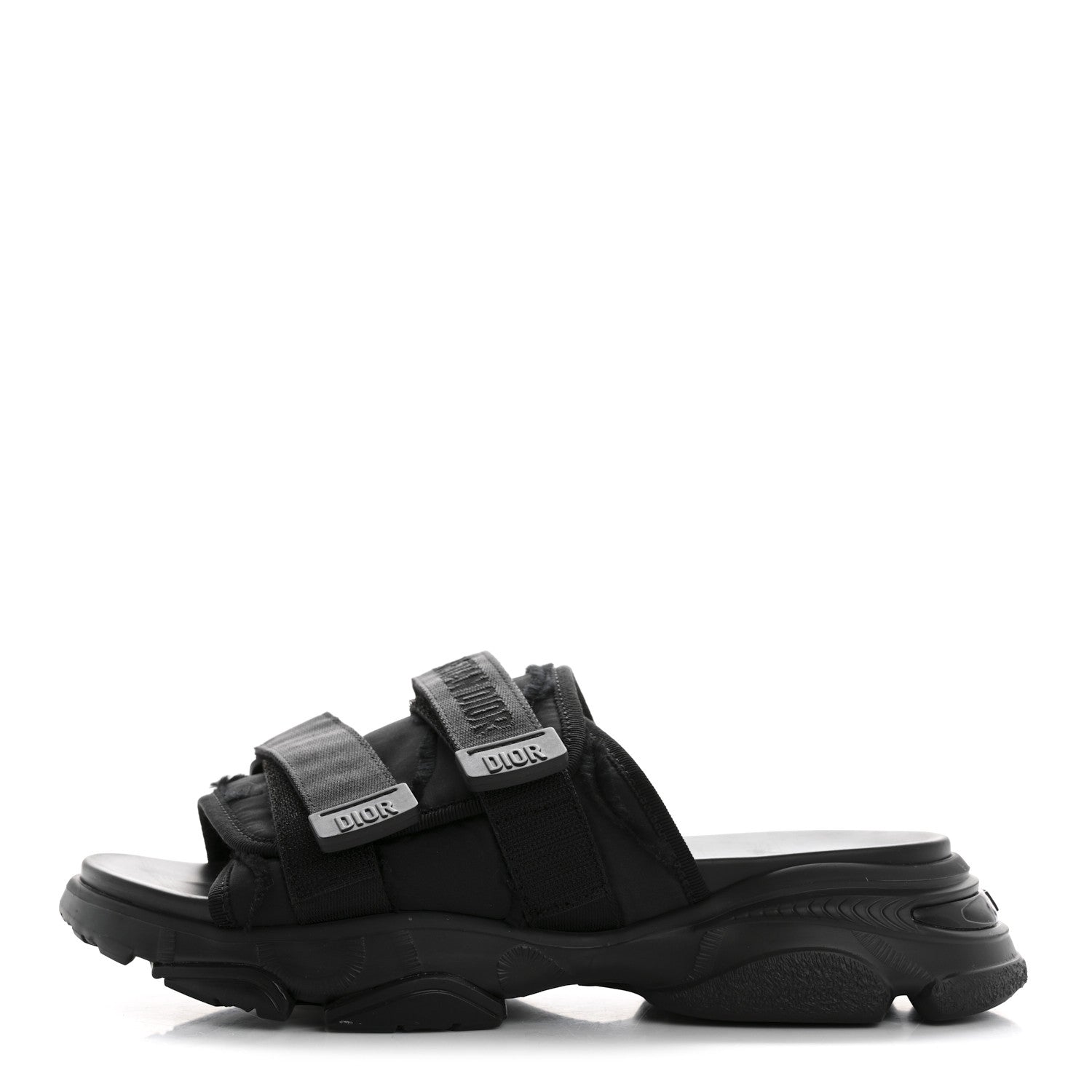 Christian Dior Technical Fabric Camouflage D-Wander Slide Sandals 40 Black 1 of 11