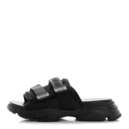 Christian Dior Technical Fabric Camouflage D-Wander Slide Sandals 40 Black 1 of 11
