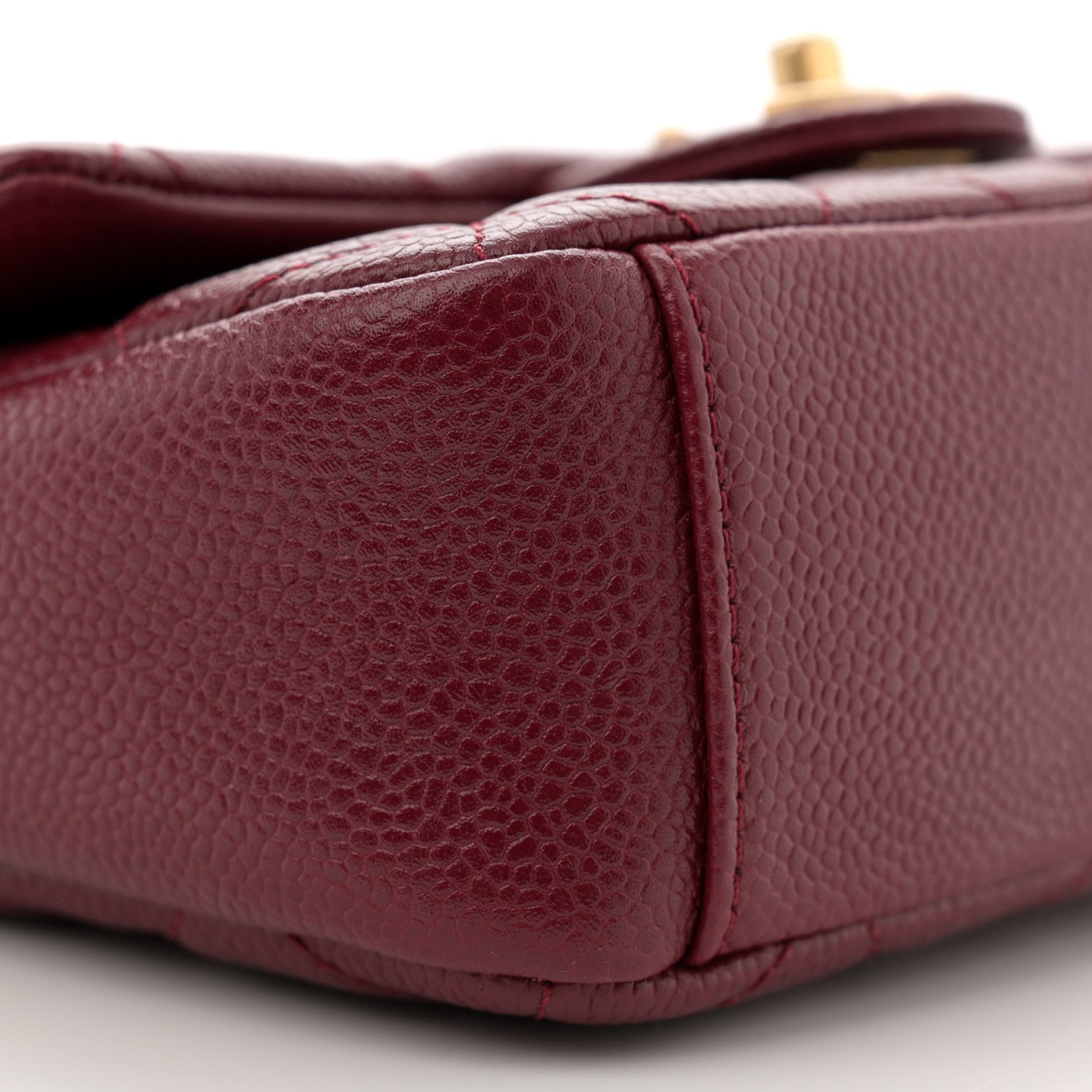Chanel Caviar Quilted Mini Chain Soul Flap Burgundy 9 of 10