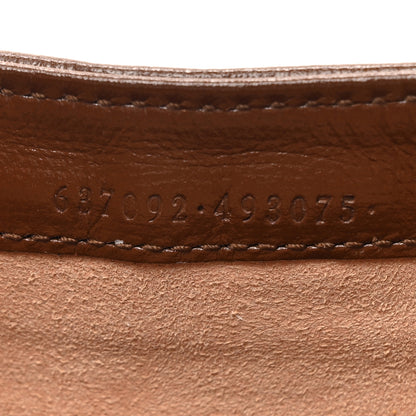 Gucci GG Supreme Monogram Azalea Calfskin Web Mini Jackie 1961 Hobo Beige Ebony Brown Sugar 7 of 10
