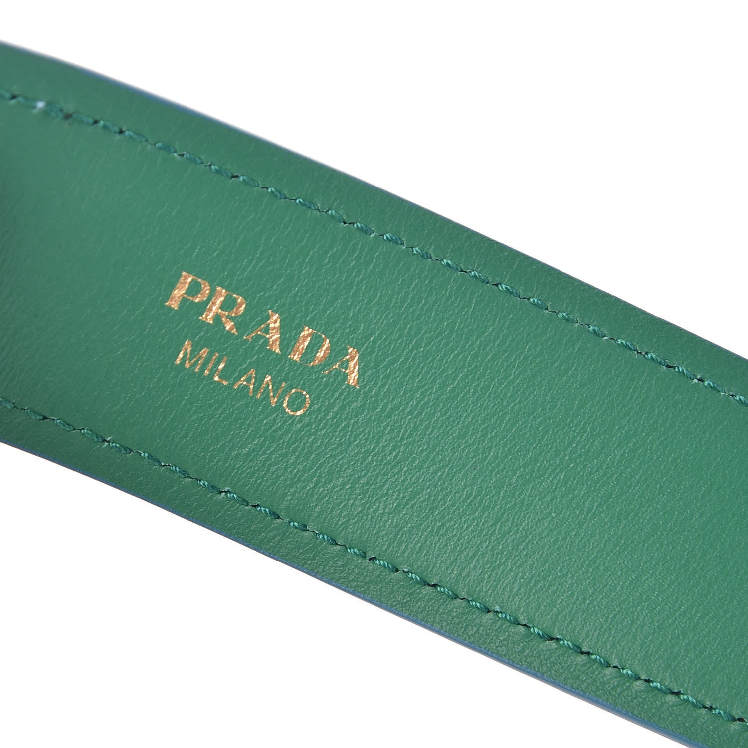 Prada Saffiano Sombrero Cactus Print Strap Azzurro 3 of 5
