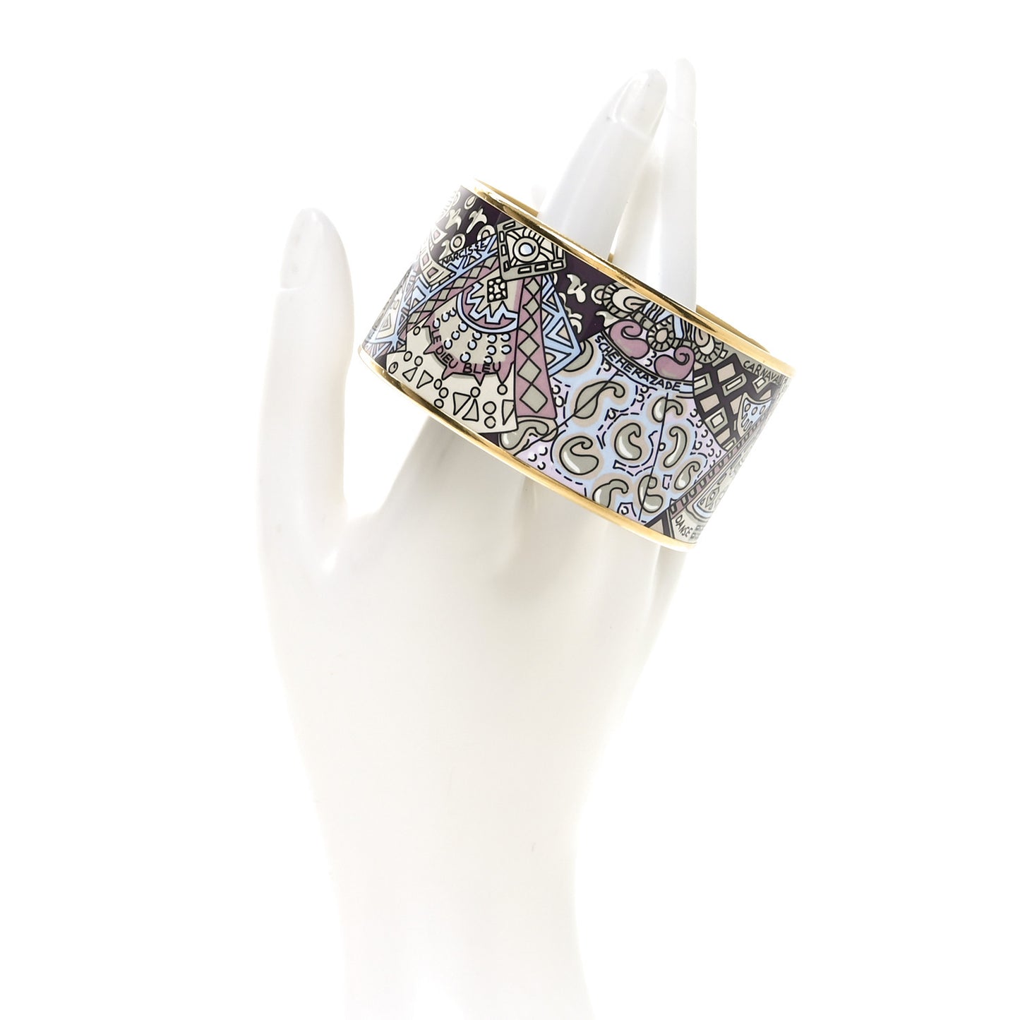 Enamel Printed Extra Wide Bracelet 65