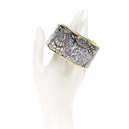 Hermes Enamel Printed Extra Wide Bracelet 65 2 of 5