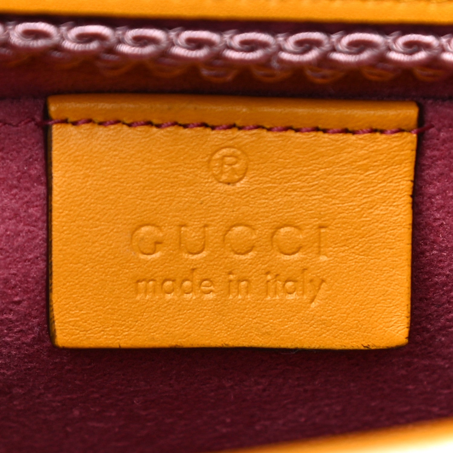 Gucci Linen Canvas Embroidered Small Shoulder Bag White 6 of 12