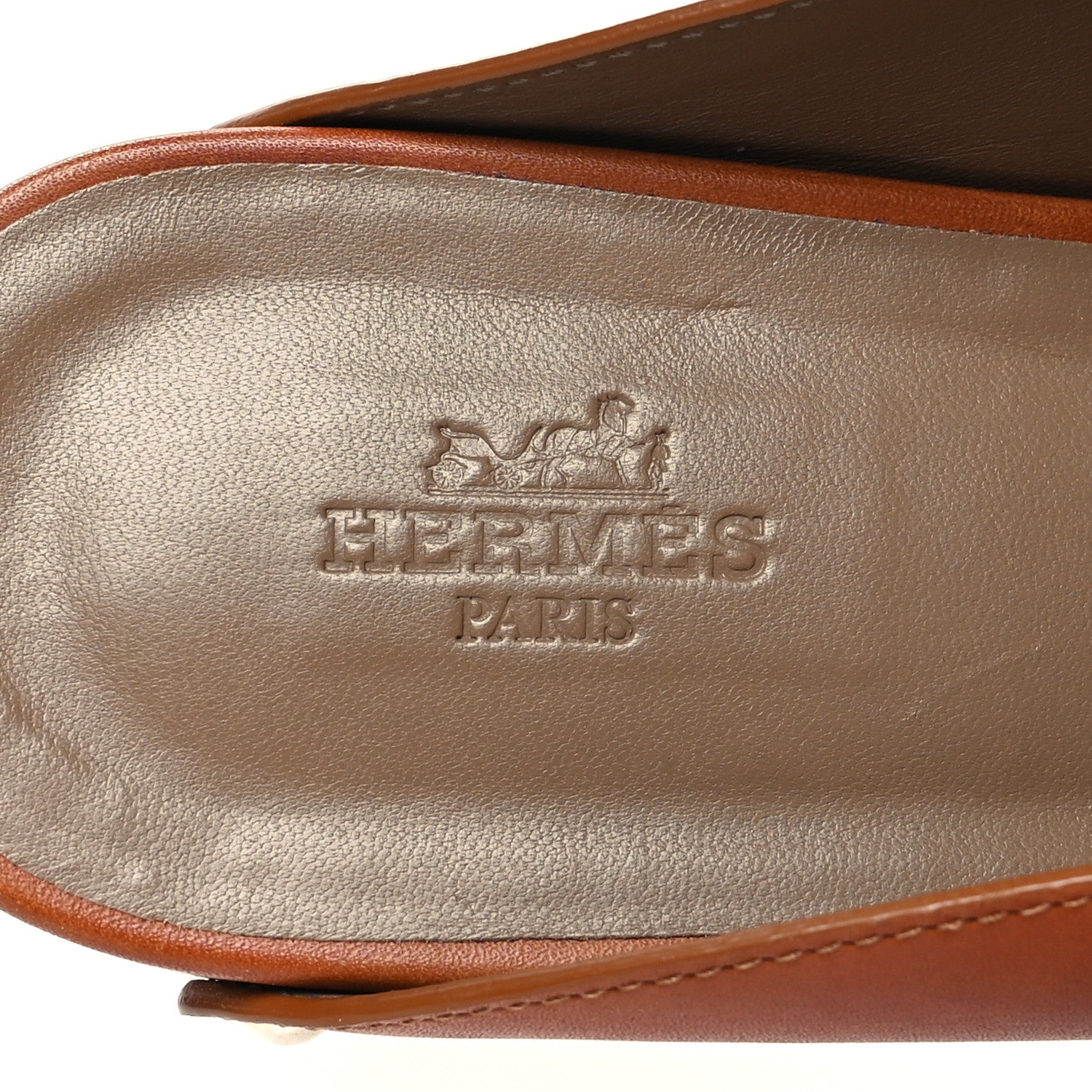 Hermes Calfskin Calya Mules 37 Naturel 8 of 10