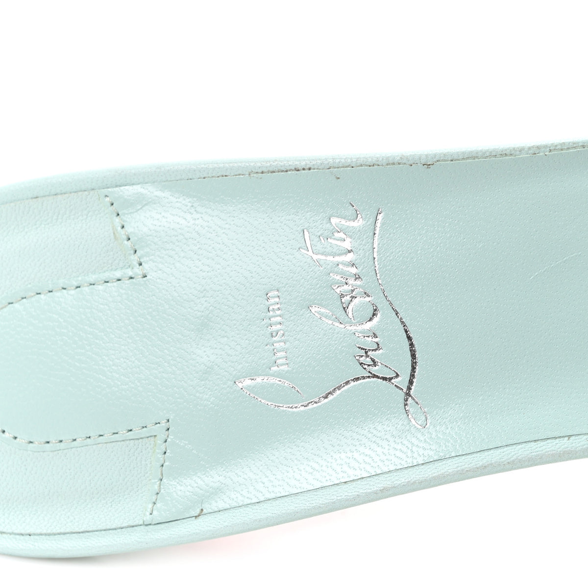 Christian Louboutin Nappa Me Dolly 100 Sandals 41.5 Iceberg 8 of 9