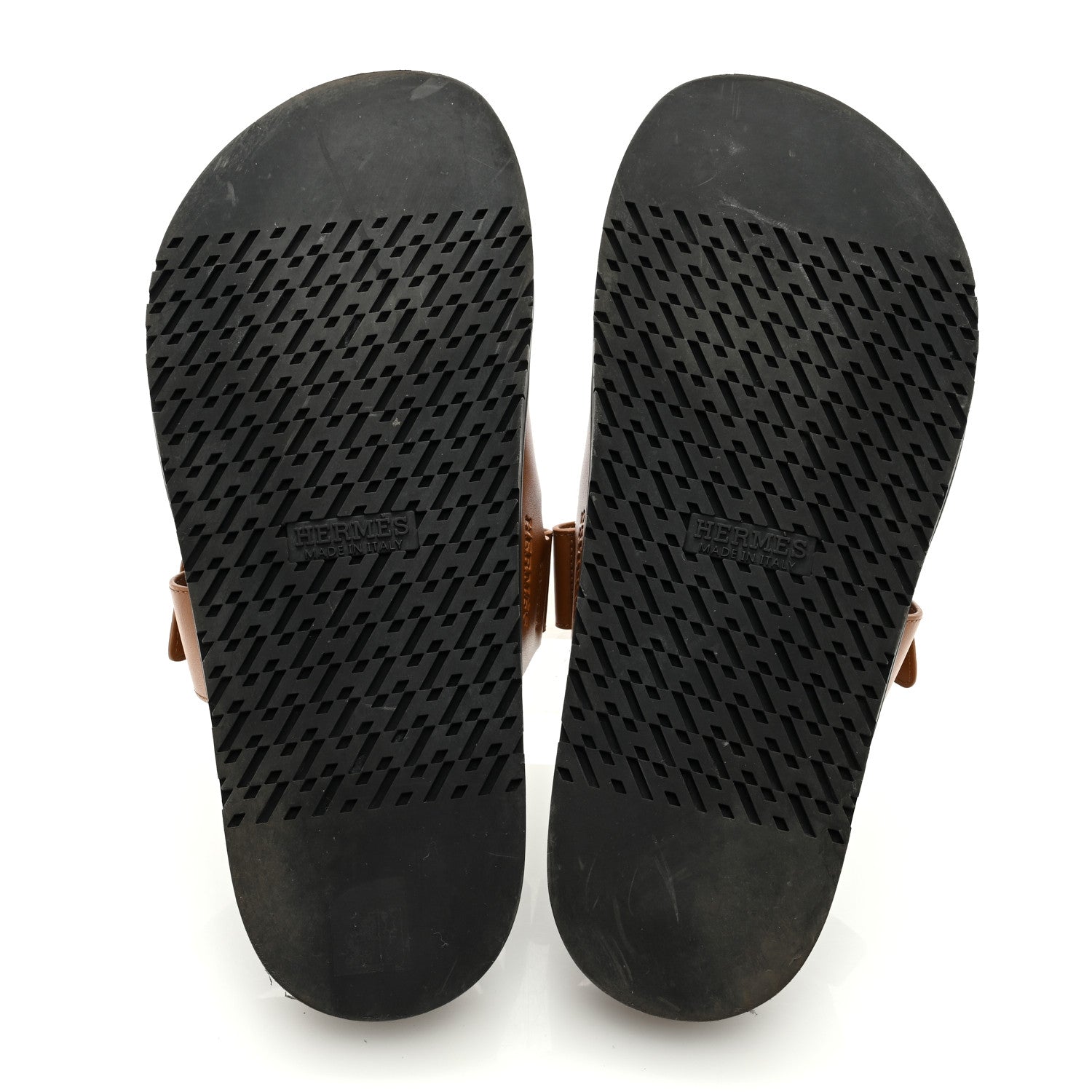 Hermes Calfskin Womens Chypre Sandals 42 Gold 5 of 9