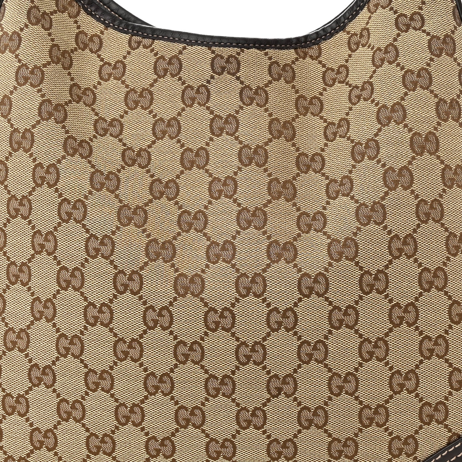 Gucci Monogram Medium New Britt Hobo Dark Brown 8 of 10