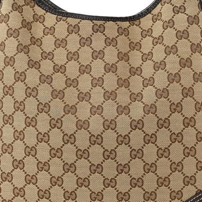 Gucci Monogram Medium New Britt Hobo Dark Brown 8 of 10