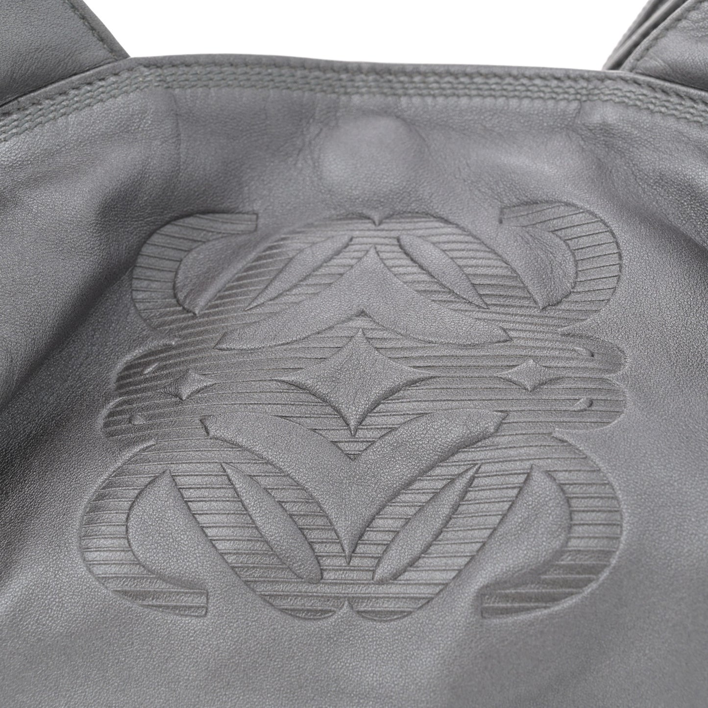 Metallic Sheepskin Bolso Mistral Bag Silver