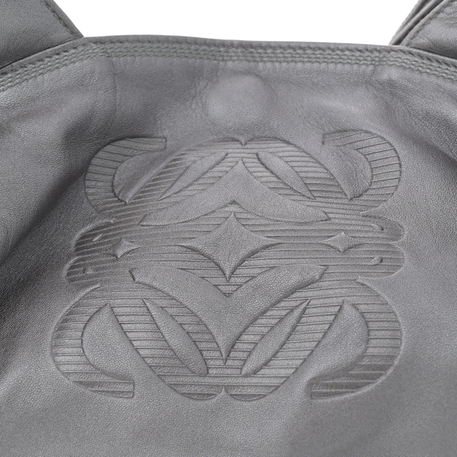 Loewe Metallic Sheepskin Bolso Mistral Bag Silver 7 of 12