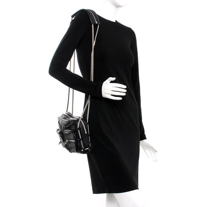 Alexander Wang Washed Lambskin Brenda Chain Shoulder Bag Black 2 of 8