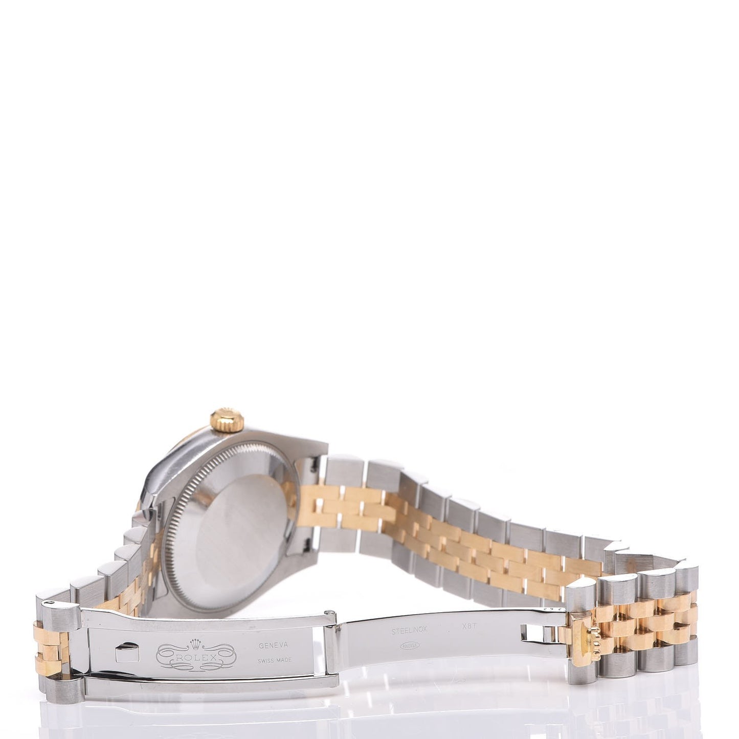 Stainless Steel 18K Yellow Gold Diamond 31mm Oyster Perpetual Datejust Watch Champagne 178273