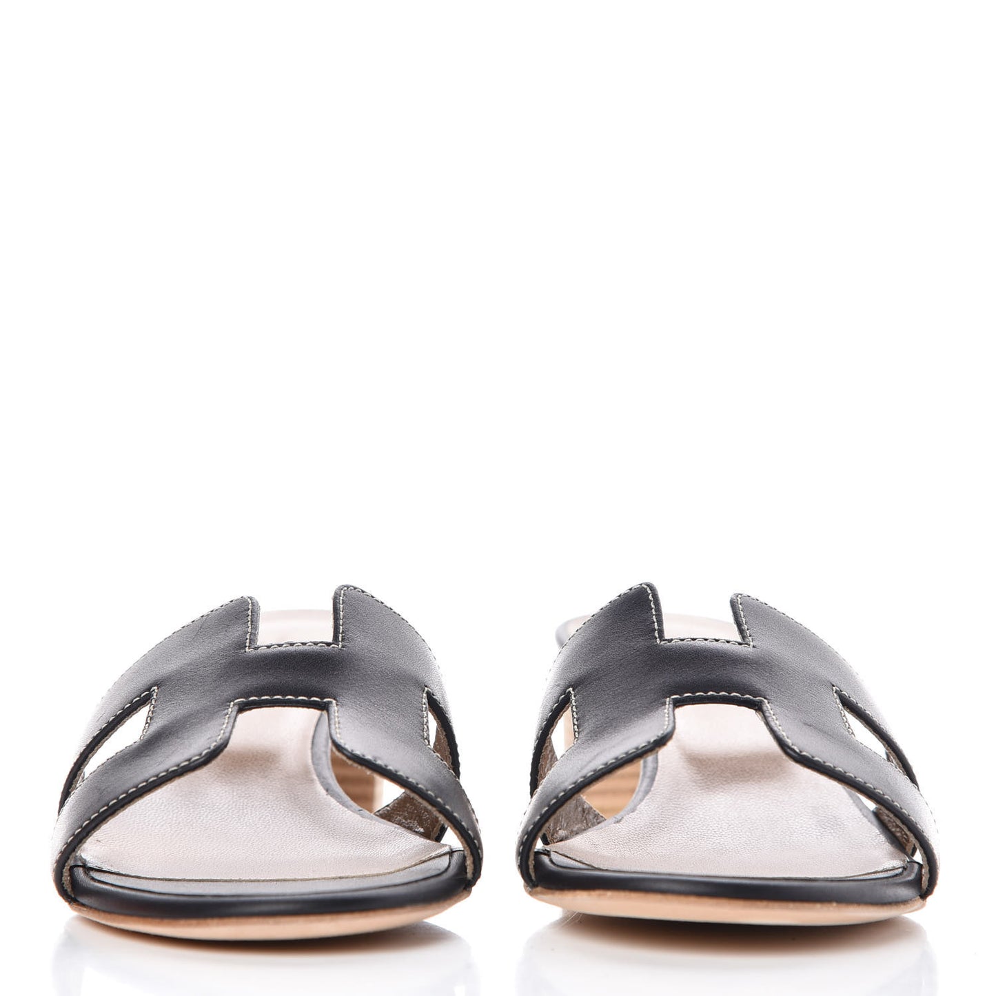 Calfskin Oasis Sandals 37.5 Black