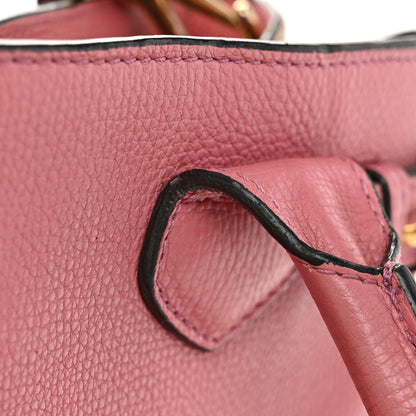 Burberry Grainy Calfskin House Check Small Banner Tote Mauve Pink 13 of 13