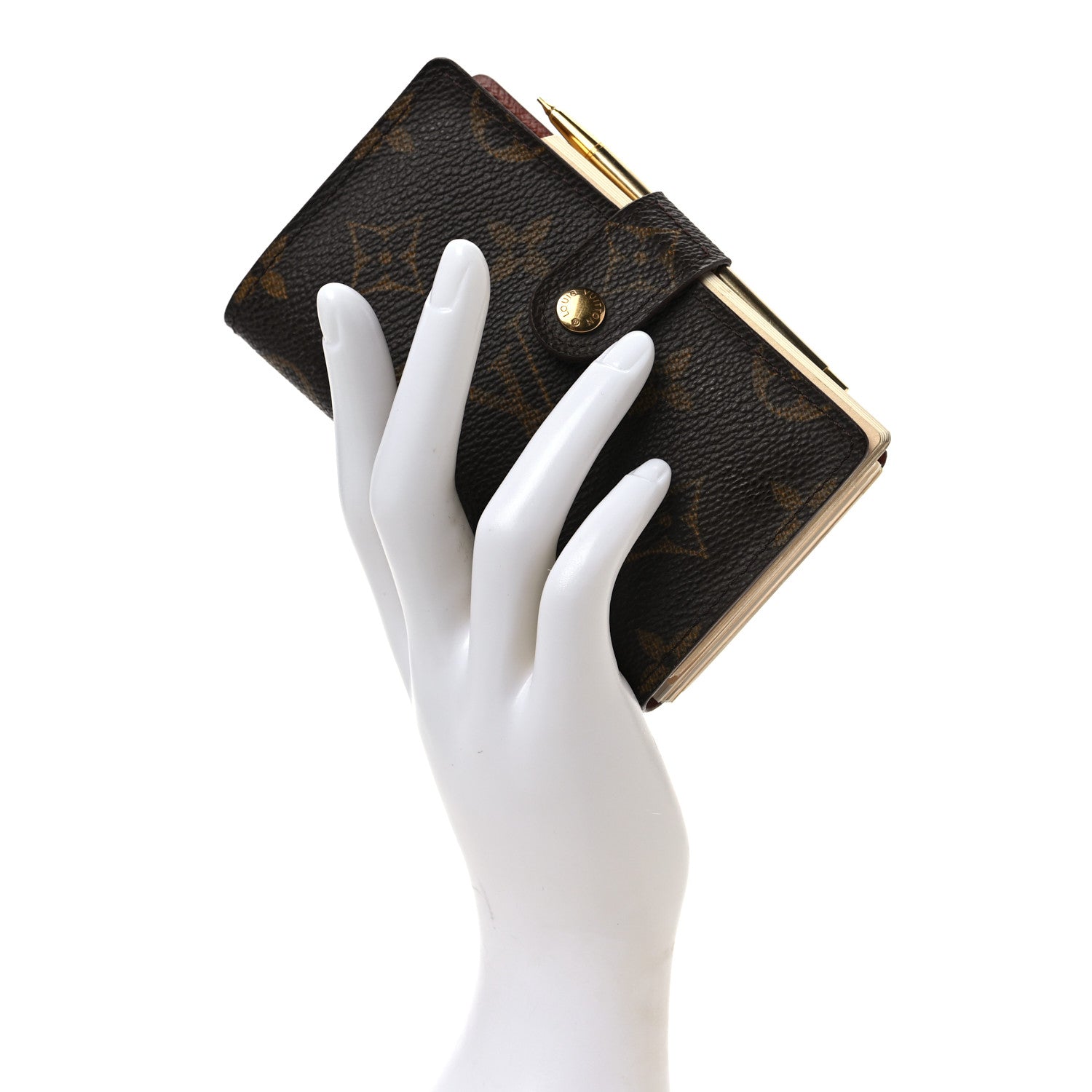Louis Vuitton Monogram Mini Agenda Cover w Pencil 2 of 8