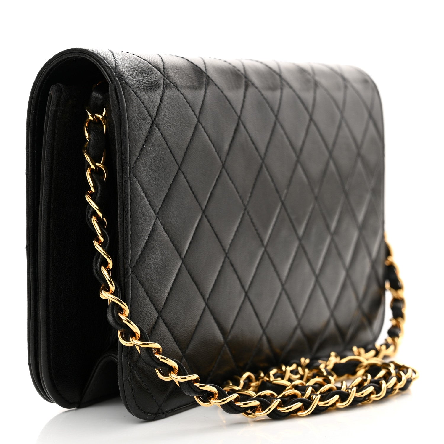 Chanel Lambskin Quilted Small Single Flap Black 3 of 13